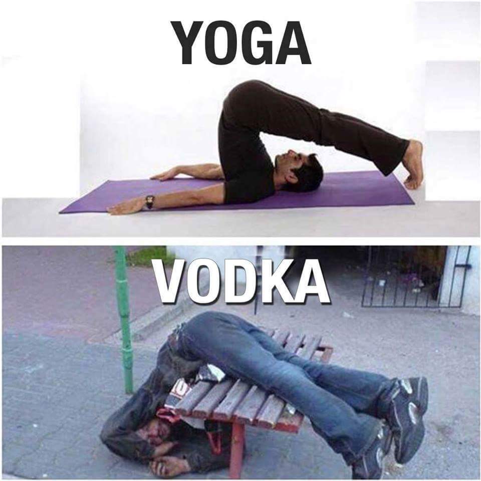 Yoga, vodka